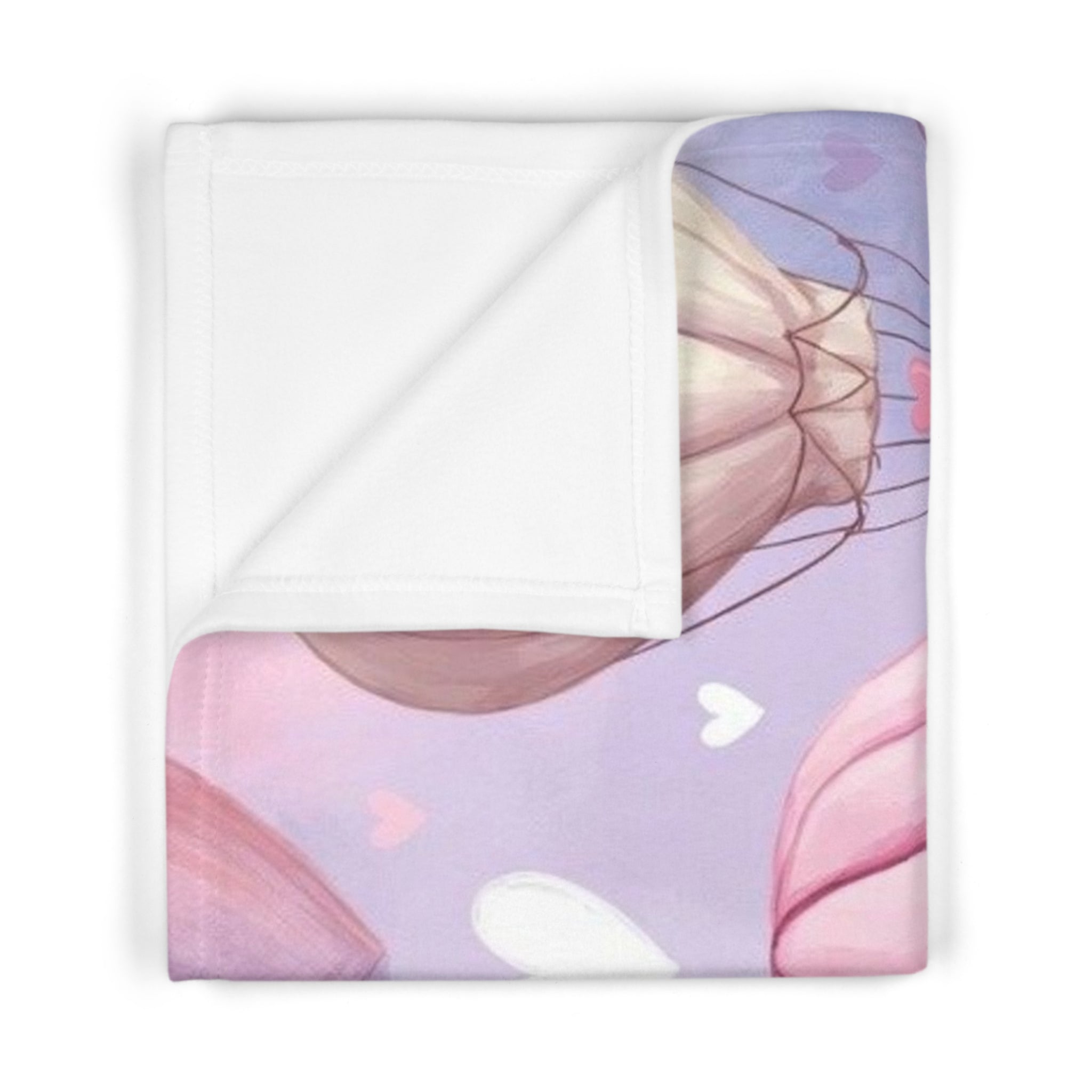 Pastel Hot Air Balloon Baby Blanket - Soft Fleece Nursery Throw