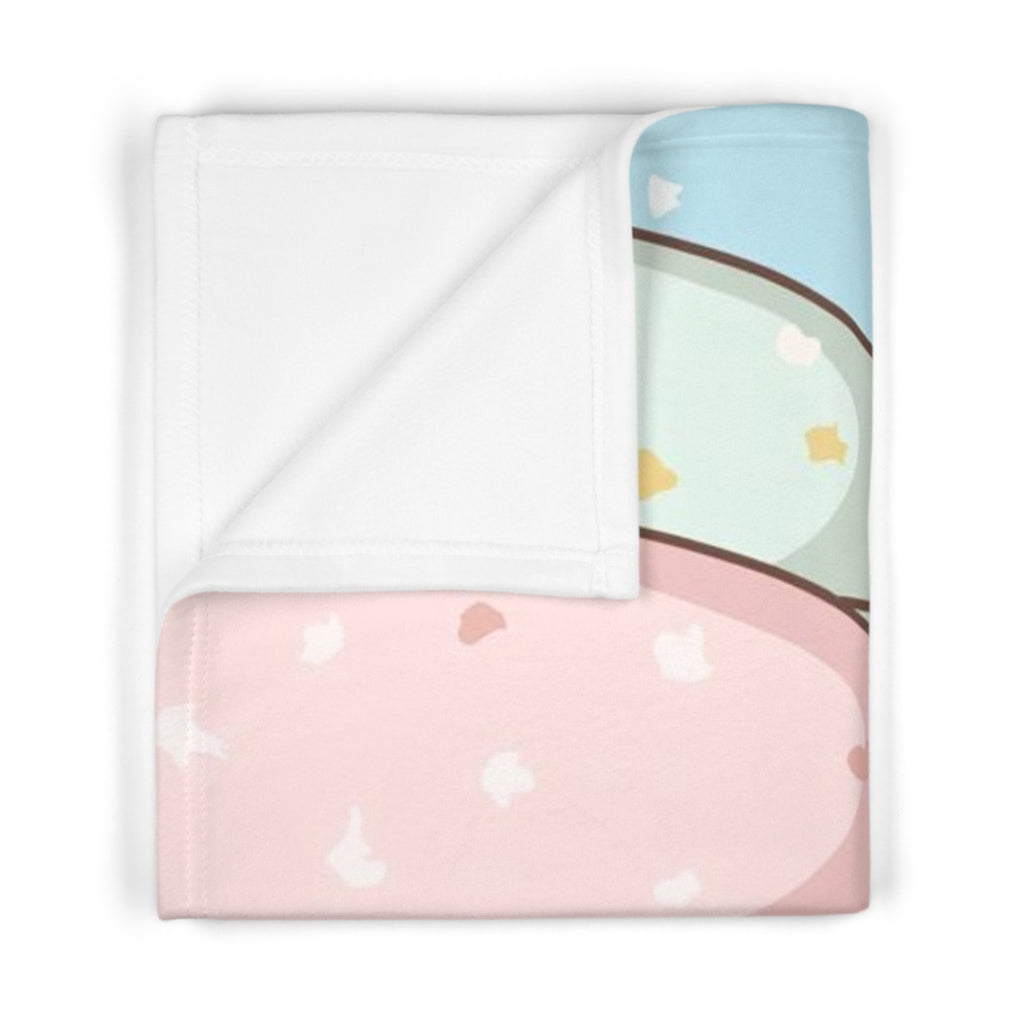 Cute Bear Hot Air Balloon Baby Blanket — Soft Fleece Nursery Throw for Newborns & Baby Shower Gift