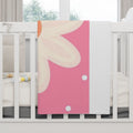 Pink Daisy Baby Blanket – Soft Fleece Floral Throw for Newborns & Nursery