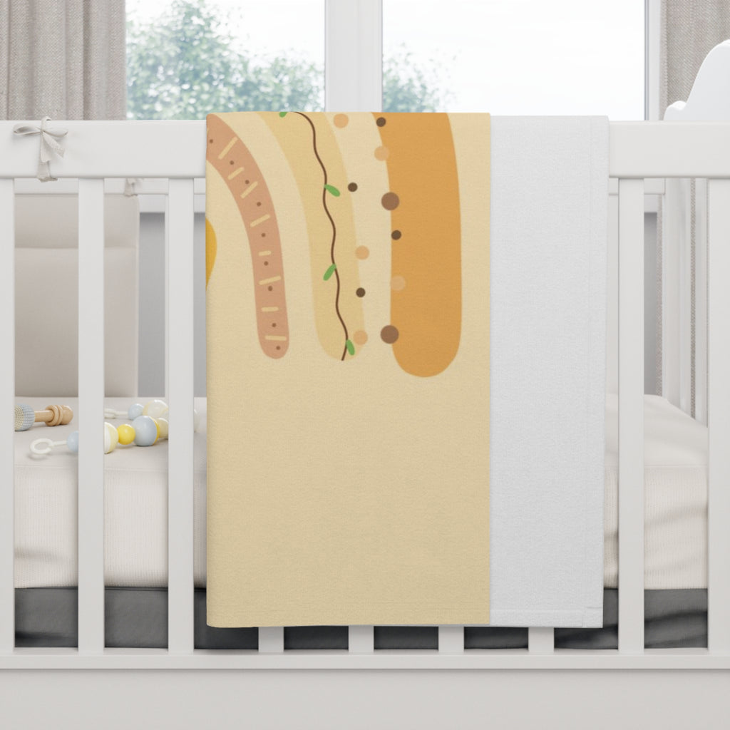Baby Blanket — Sunny Daisy Rainbow Soft Fleece for Newborns & Nursery