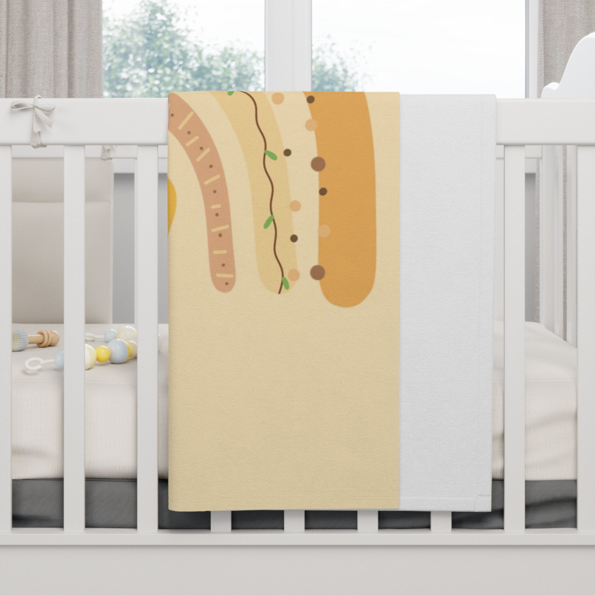 Baby Blanket — Sunny Daisy Rainbow Soft Fleece for Newborns & Nursery